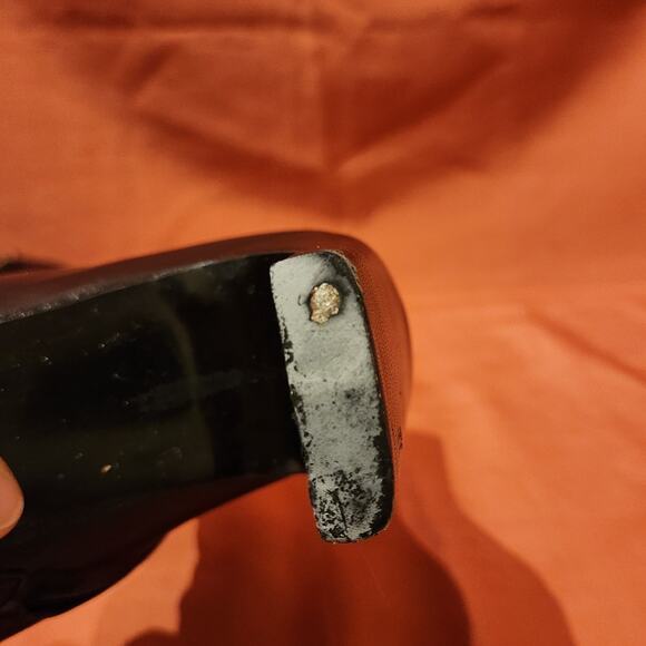 Enzo Angiolini Black Leather Heeled Womens Ankle Booties Boots size 6.5 M Sleek - Picture 7 of 12